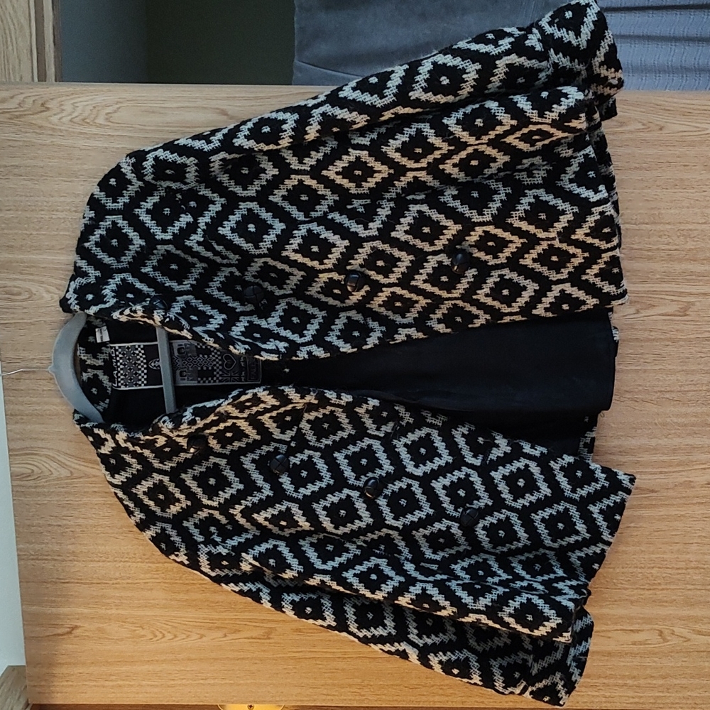 L.A.M.B. Wool Jacket Black and White